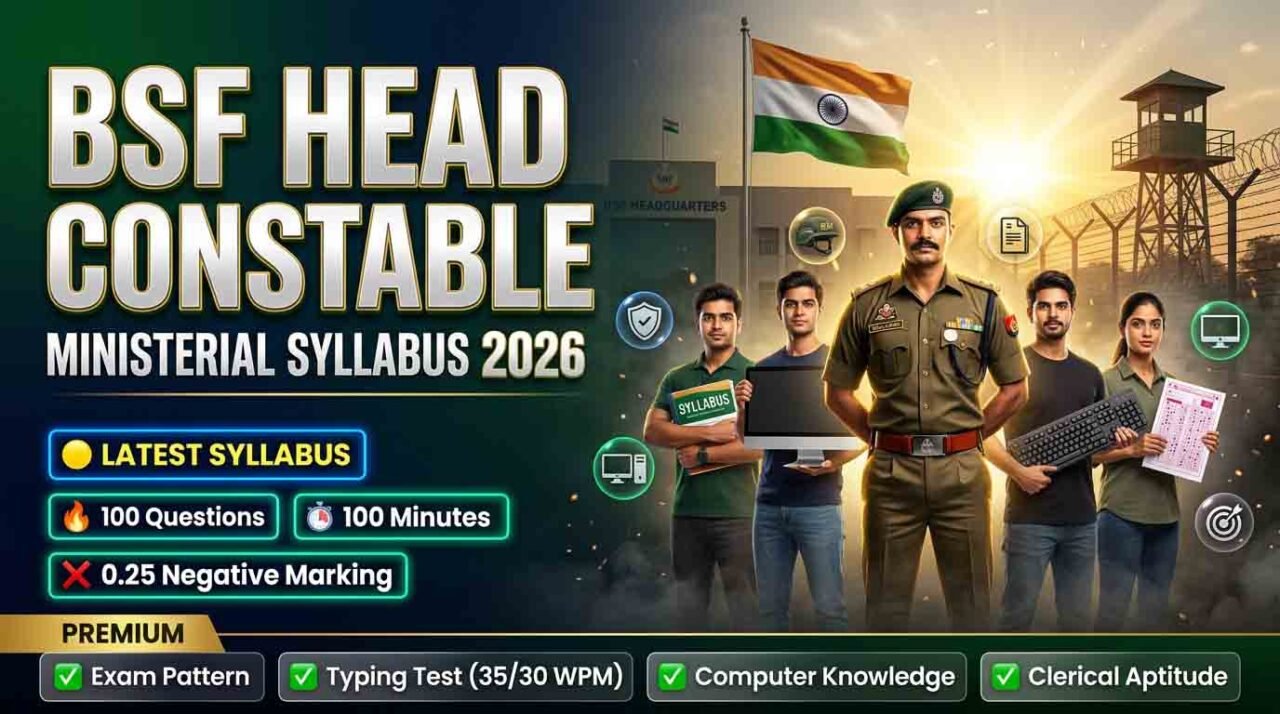 BSF Head Constable Syllabus 2026