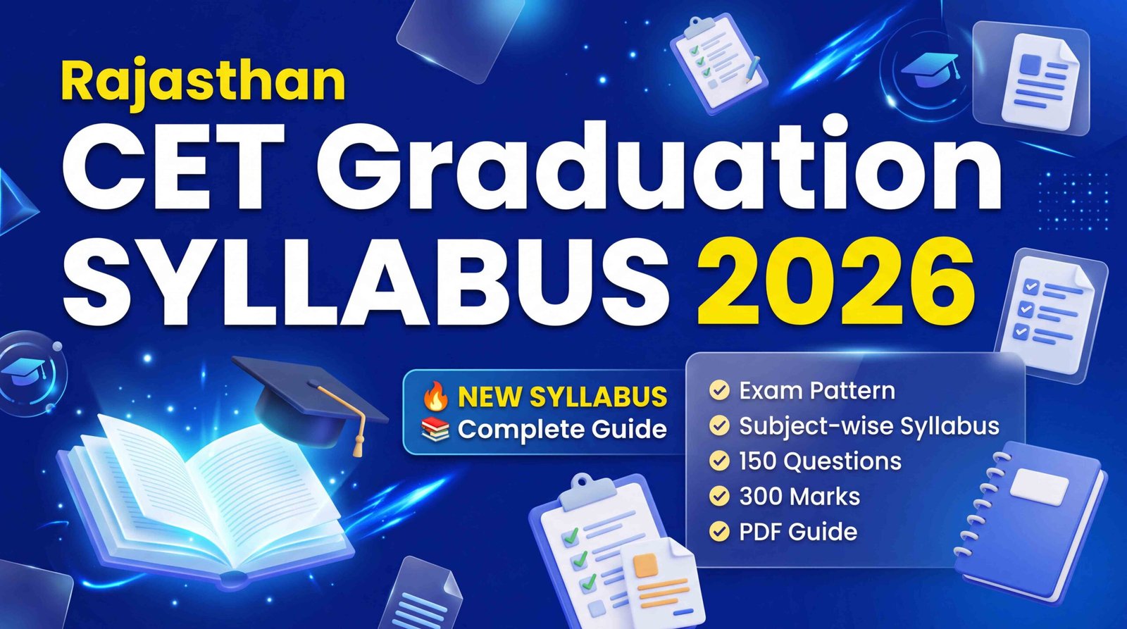 Rajasthan CET Graduation Level Syllabus 2026 Overview