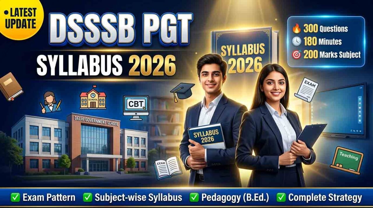 DSSSB PGT Syllabus 2026