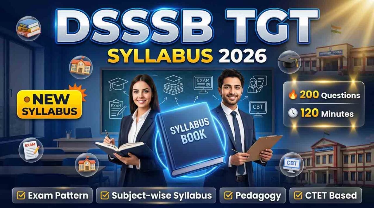 DSSSB TGT Syllabus 2026