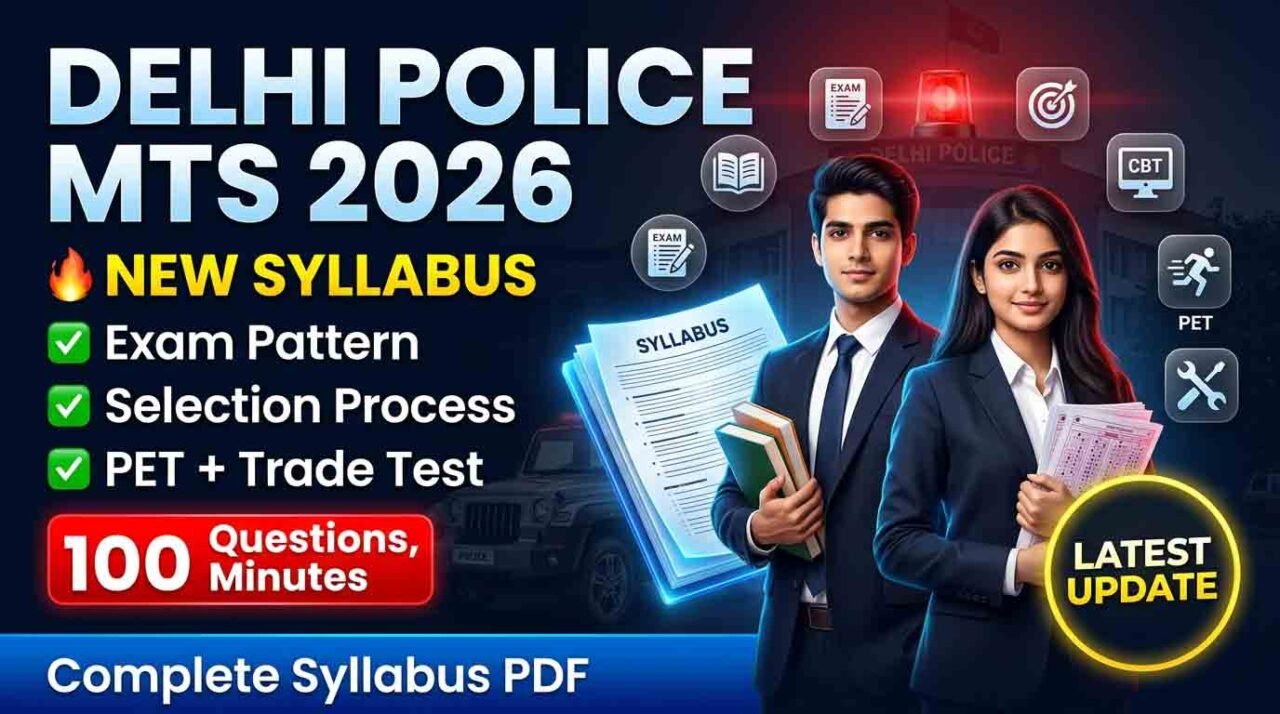 Delhi Police MTS Syllabus 2026