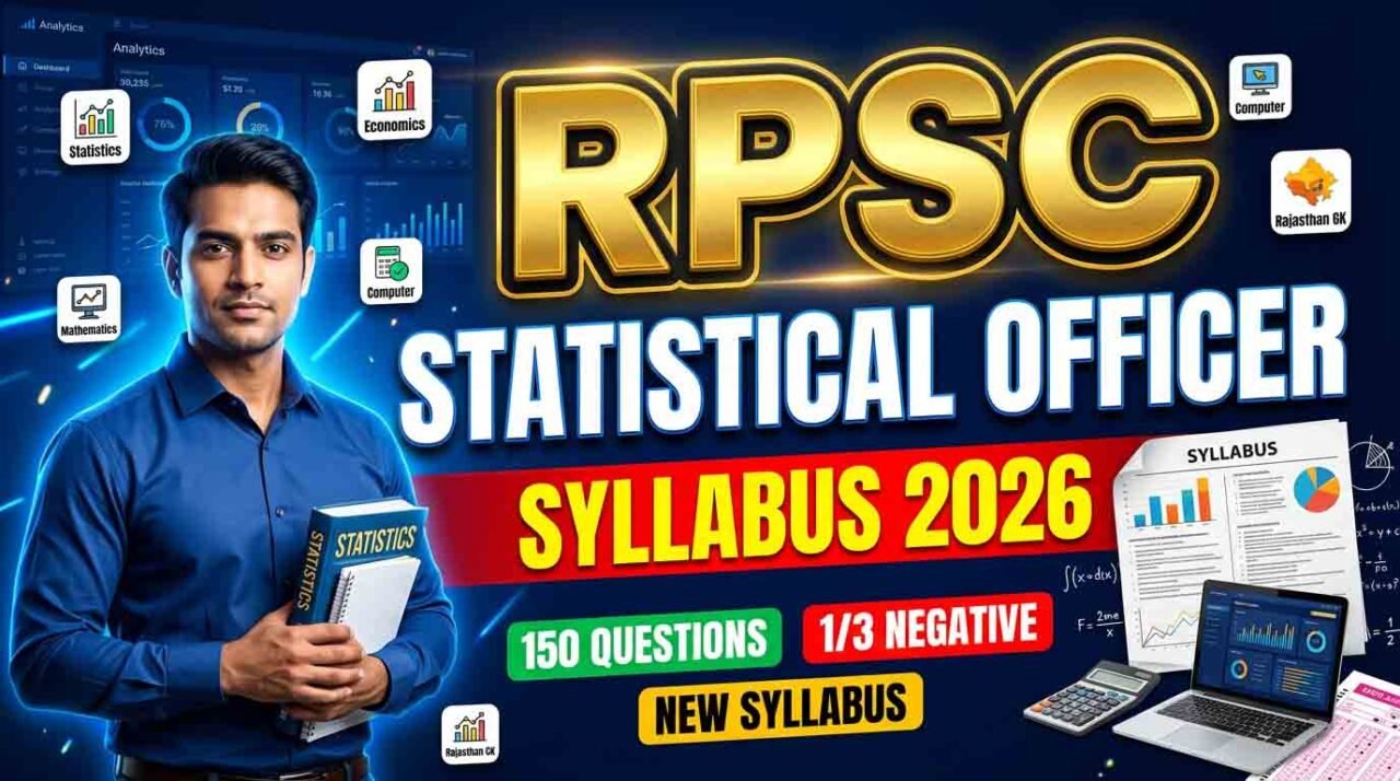 RPSC Statistical Officer Syllabus 2026