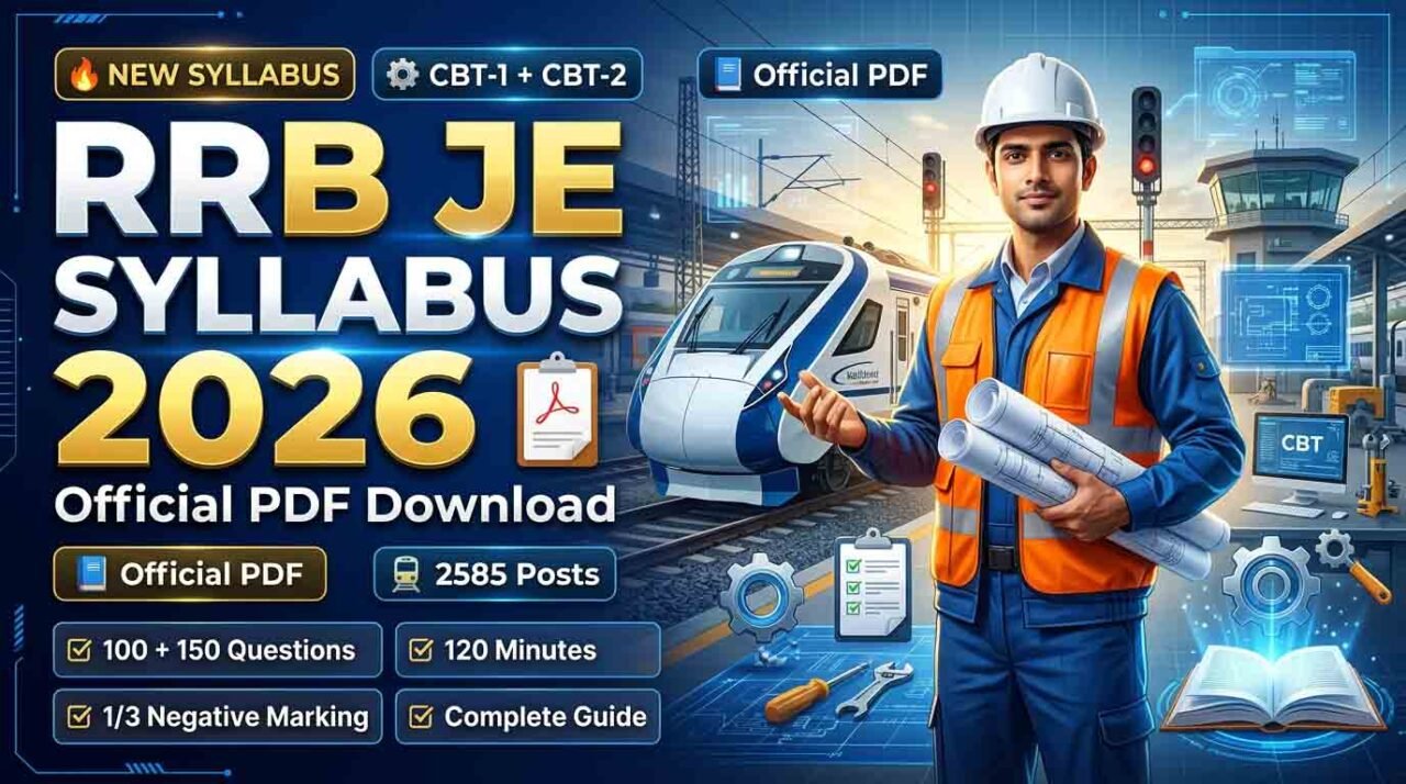 RRB JE Syllabus 2026