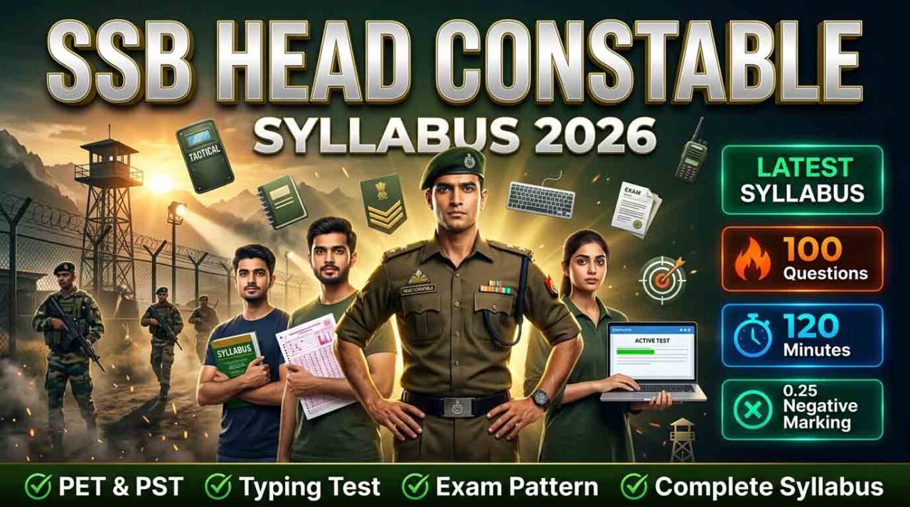 SSB Head Constable Syllabus 2026