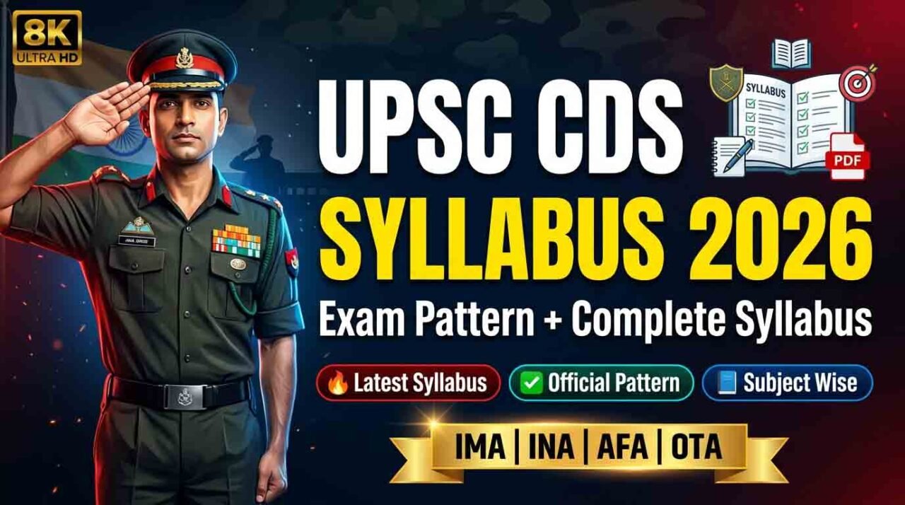 UPSC CDS Syllabus 2026